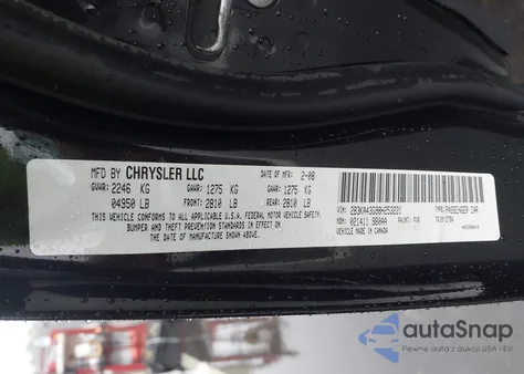 2008 Dodge Charger from USA, damaged, VIN 2B3KA43G98H253221